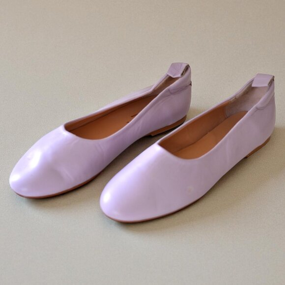 Ruth’s Secret Light Purple Leather Flats | Size 38 | Ballet Style Slip-On - Picture 1 of 9